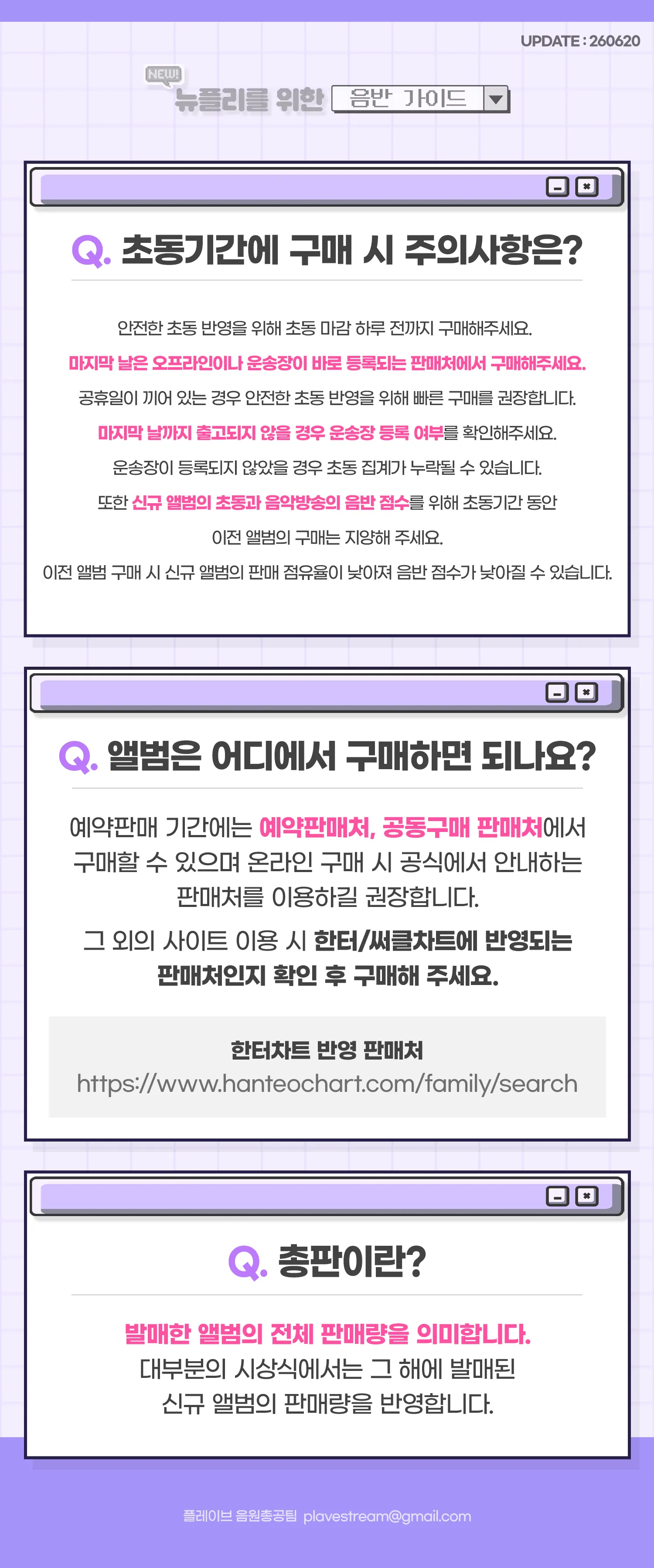 뉴플리 음반 가이드