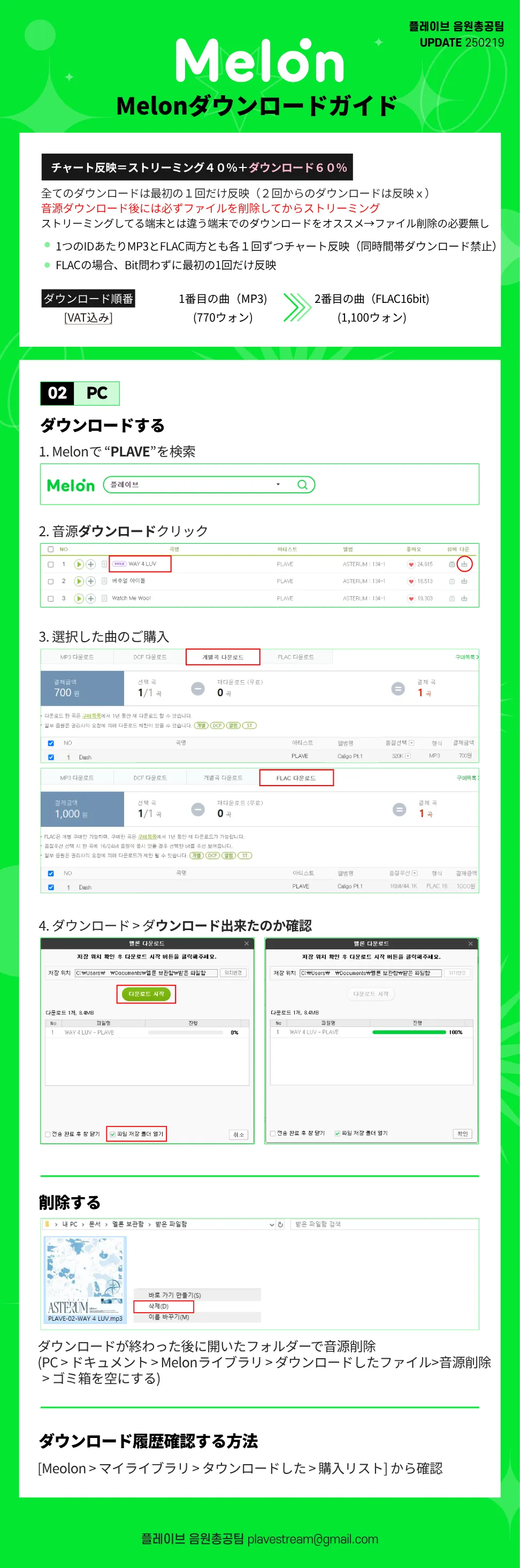Melon ダウンロード ガイド