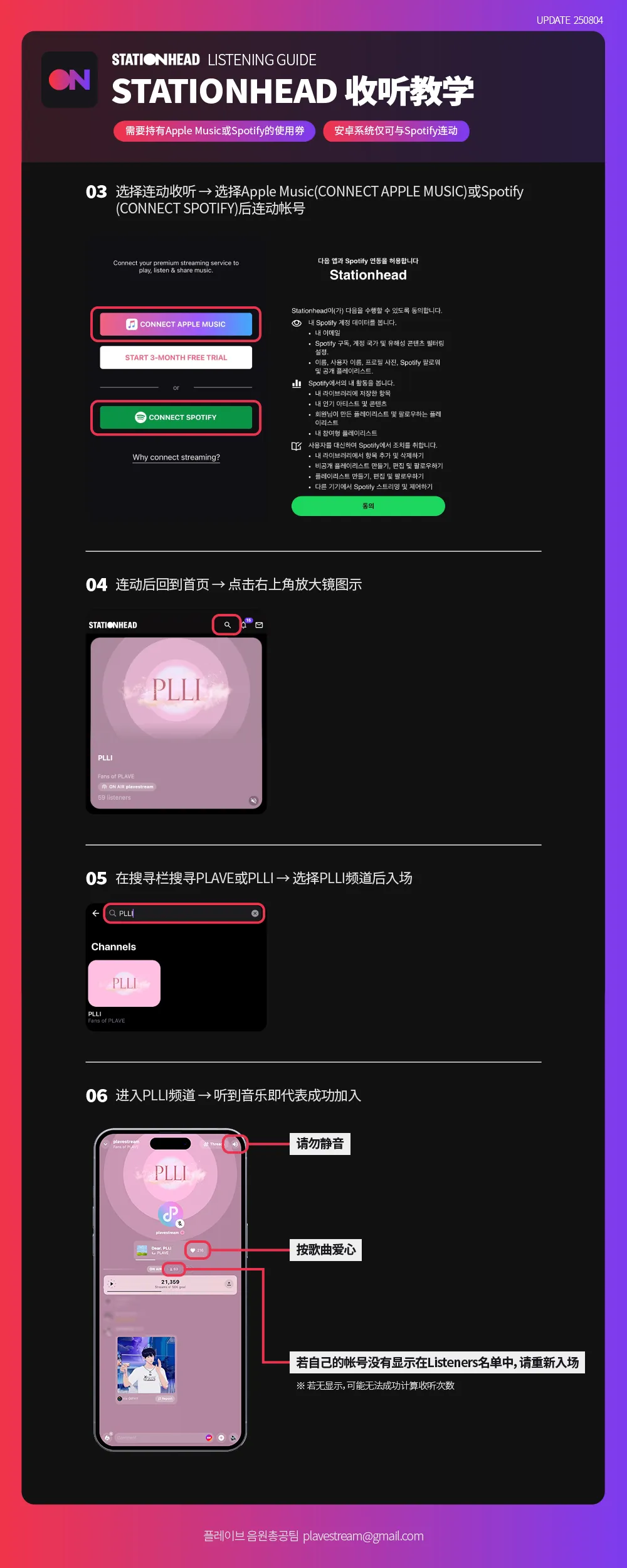 Stationhead 歌曲刷榜 教学