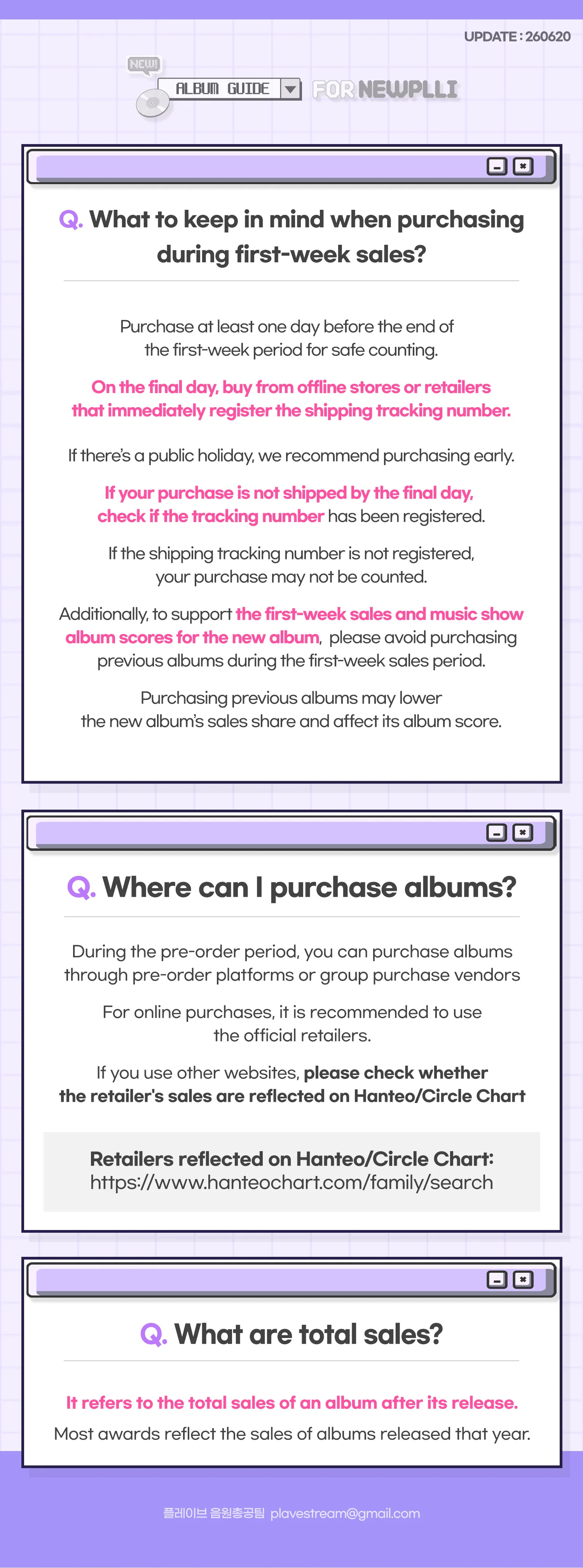 New PLLI Album Guide