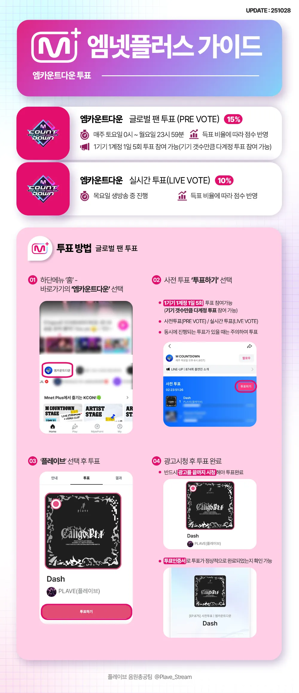 엠넷플러스 음악방송 가이드