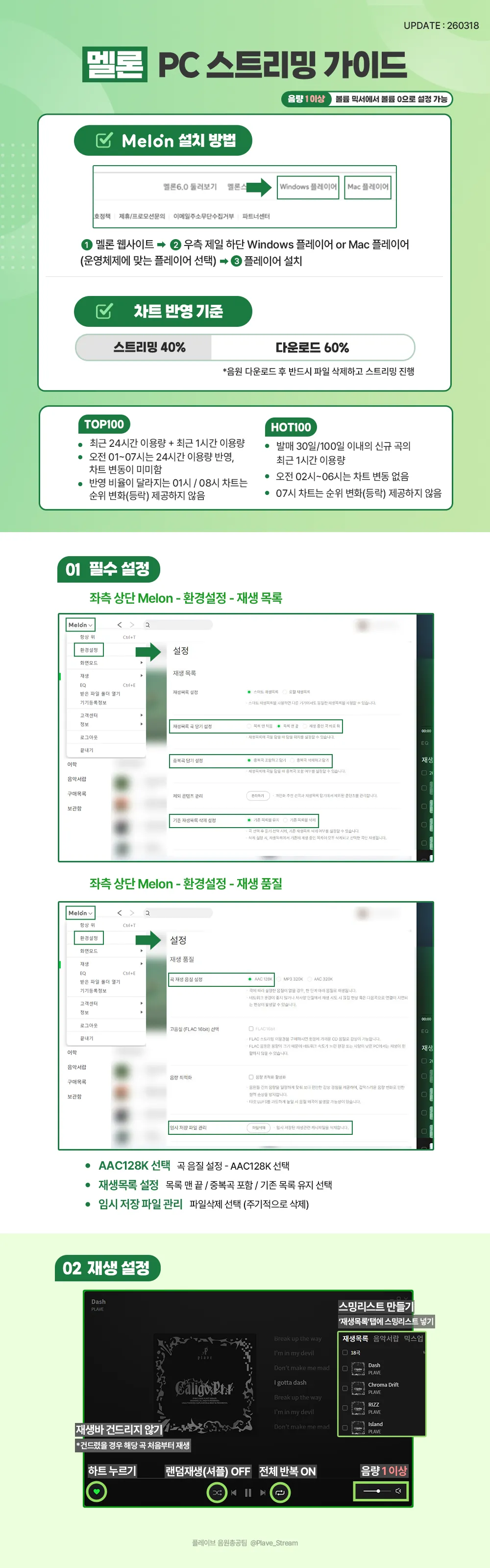 멜론 스트리밍 가이드