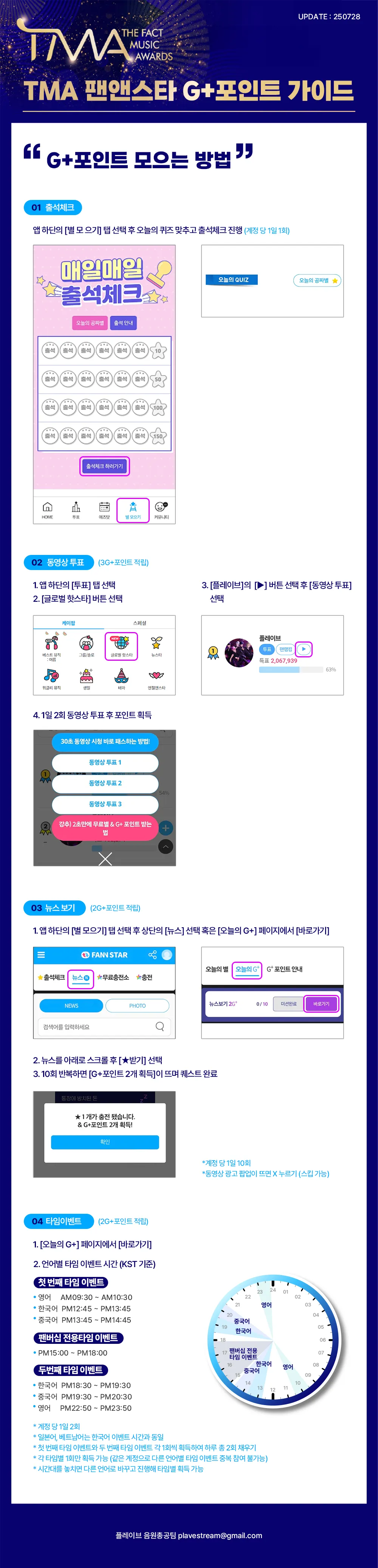 TMA 팬앤스타 G포인트 가이드