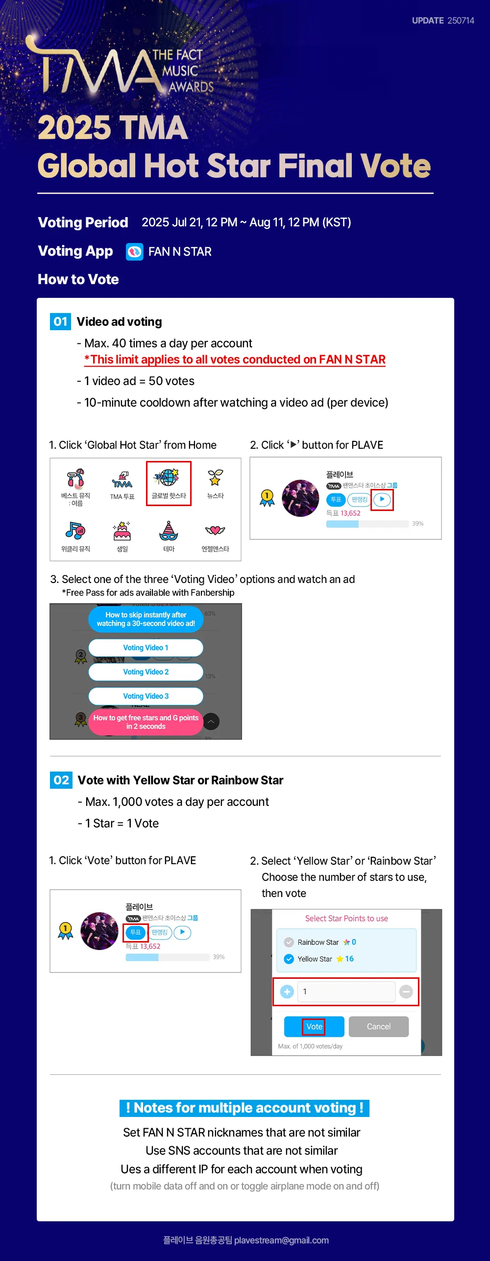 2025 TMA Global Hot Star Final Vote