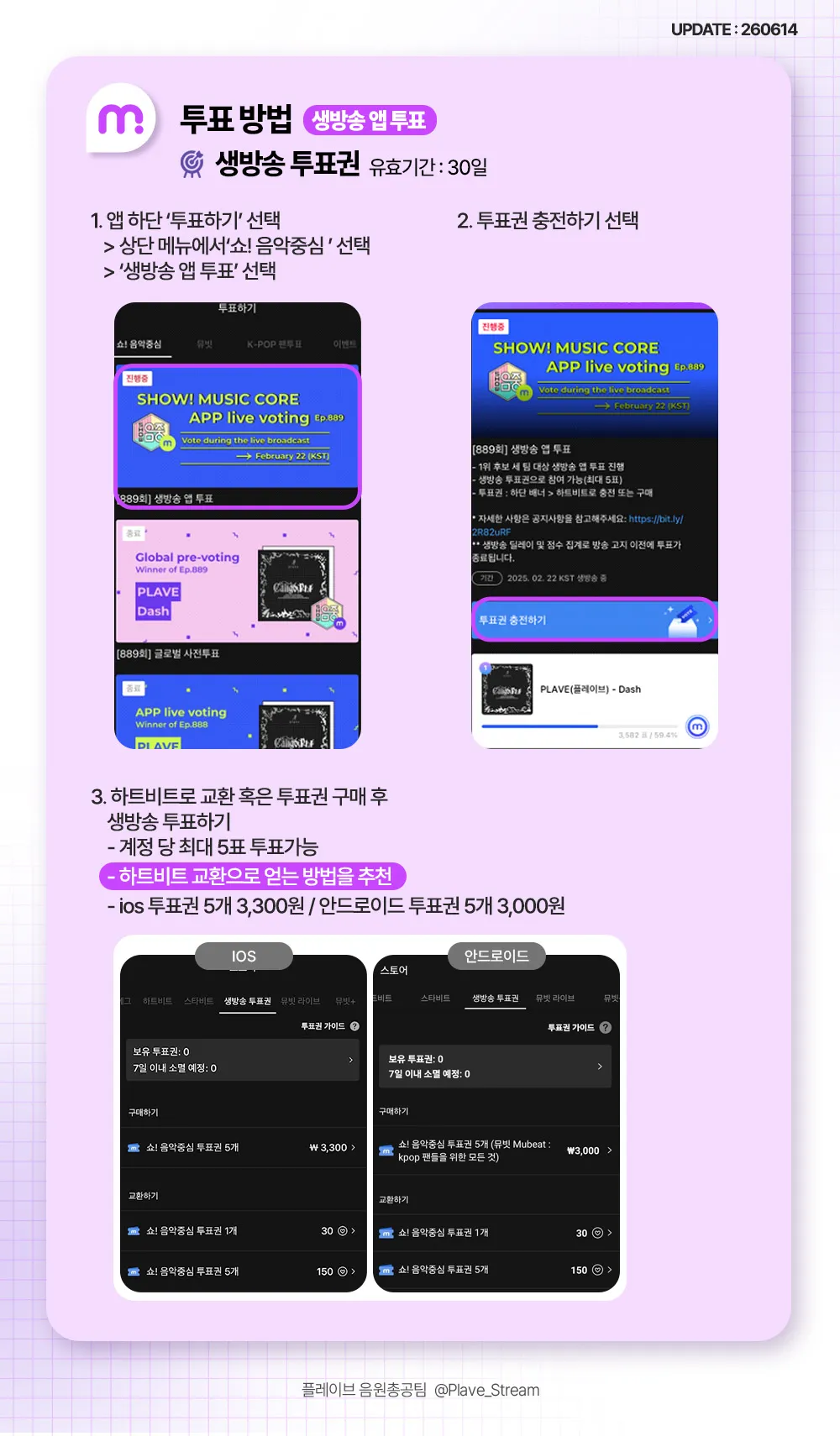 뮤빗 음악방송 가이드